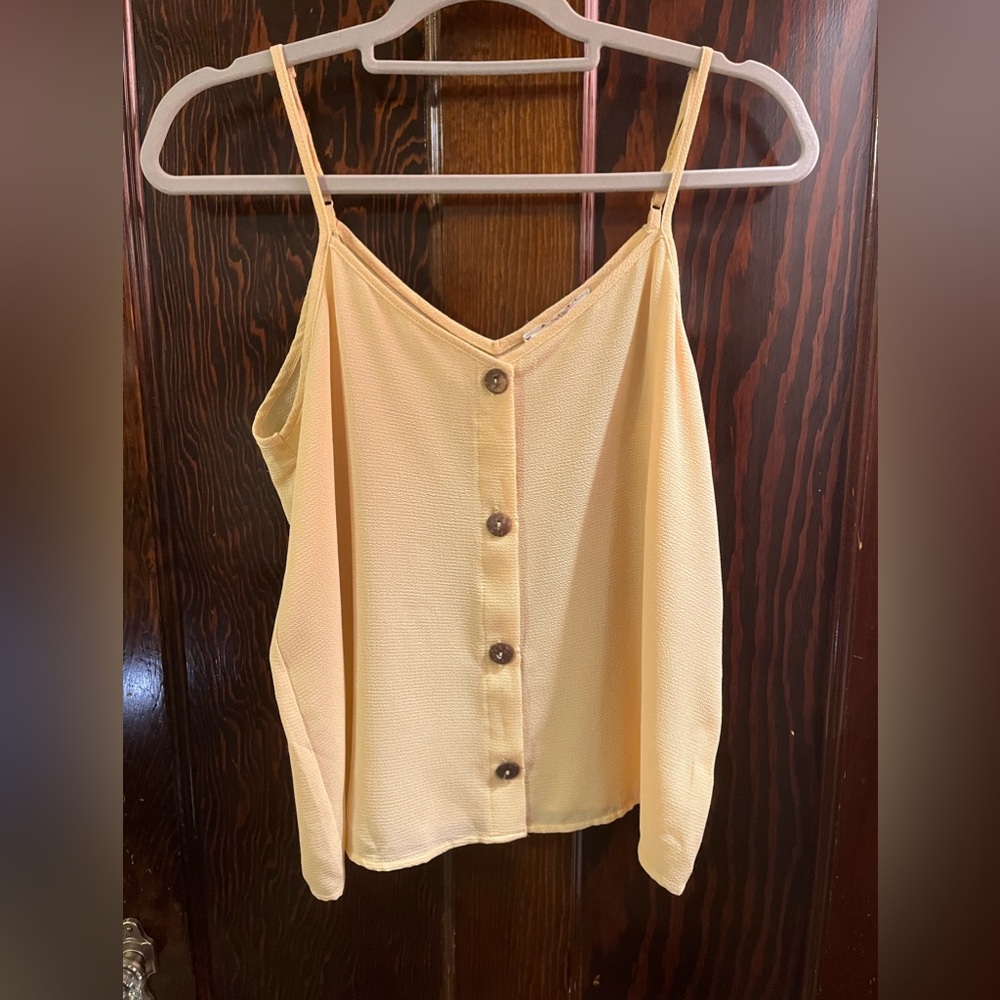 Pink Rose Camisole, Yellow. Size L